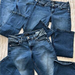 Silver Jeans Elyse Slim Boot Cut - Lot of 3 pairs